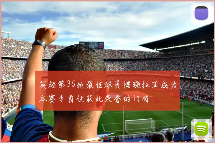 英超第36轮最佳球员揭晓拉亚成为本赛季首位获此荣誉的门将